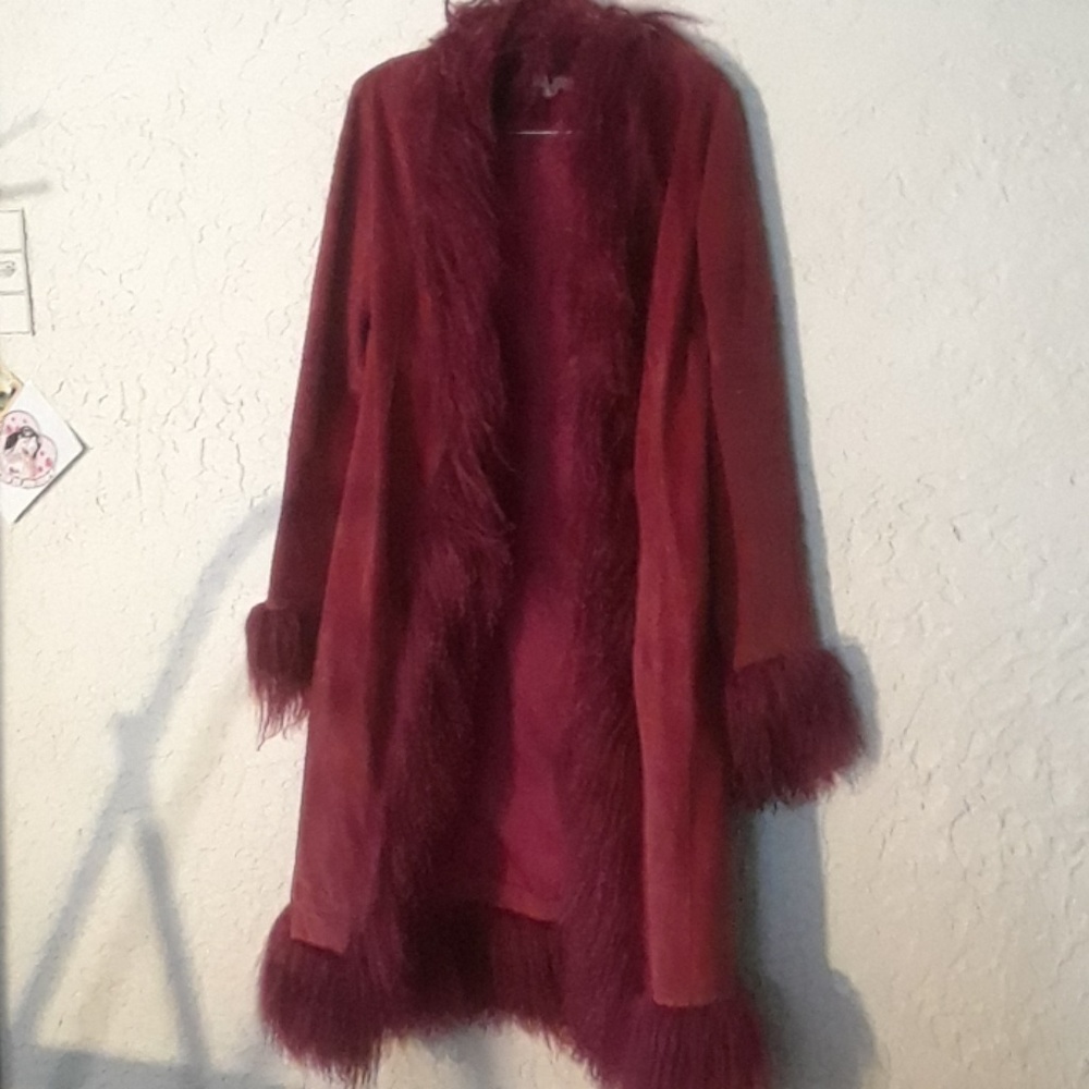 Funky leather coat
